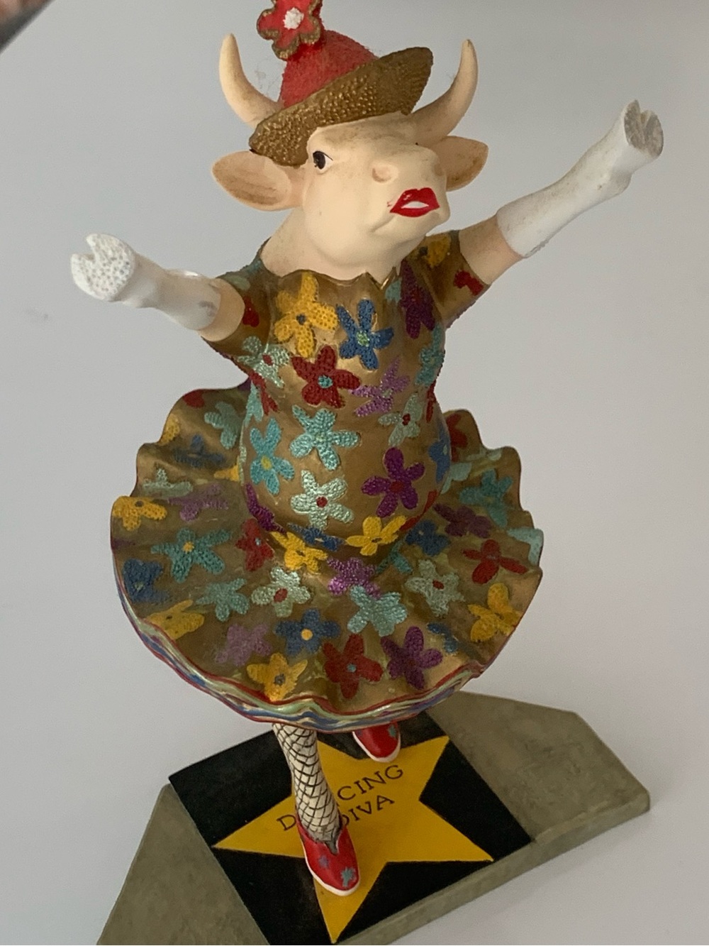 Vintage “ DANCING DIVA” figure from Cow Parade . Number 9132. Collectible
